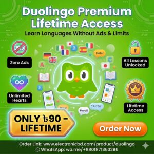 Duolingo Premium App (Lifetime Access)