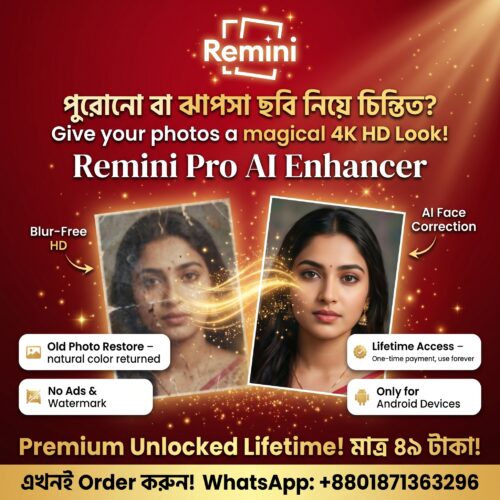 Remini Pro Premium Unlocked Lifetime Access (Android)