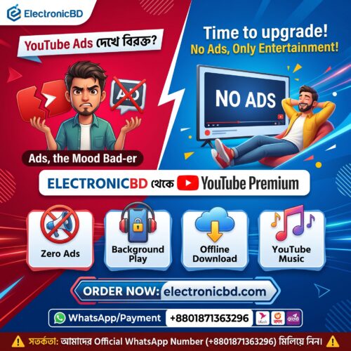 YouTube Premium Subscription - 100% Ads-Free