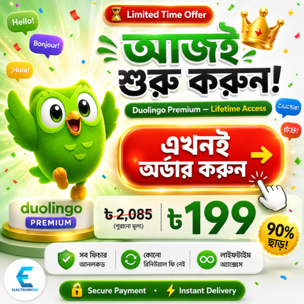 ChatGPT Image Aug 14, 2026, 10_12_22 AM Duolingo Premium – Lifetime Access (Unlimited Hearts & No Ads)