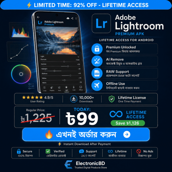 ChatGPT Image ২২ আগ, ২০২৬, ০৭_০৯_০৯ PM Adobe Lightroom Premium App - Lifetime Access (For Android)