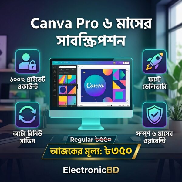 Canva Pro 6 Months Subscription - 100% Private Account (Auto Renew)