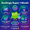Duolingo Super Individual Plan (1 Month) - Personal Account