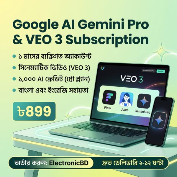 Google AI Gemini Pro & VEO 3 Subscription (1 Month Private Account)