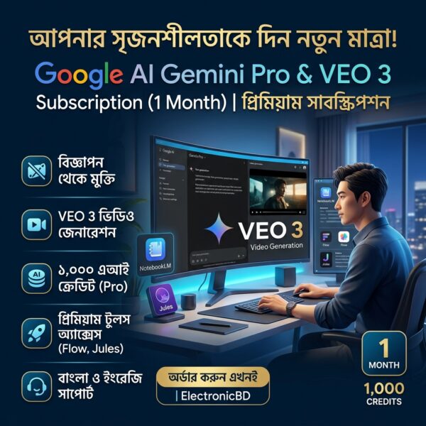 Google AI Gemini Pro & VEO 3 Subscription (1 Month Private Account)