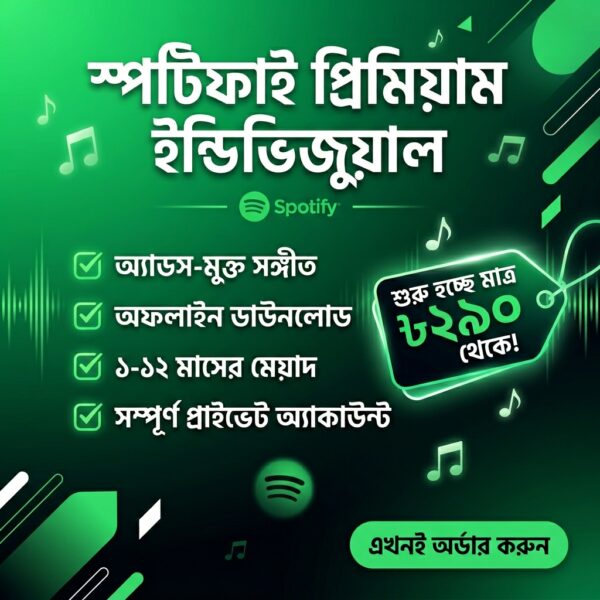 Spotify_Premium_Individual_Benga…_202605121921 Spotify Premium Individual Account - Fresh Private (1-12 Months)
