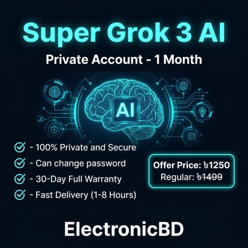 Super Grok 3 AI Private Account - 1 Month Premium Access