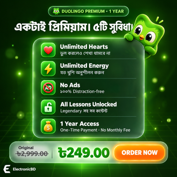 ChatGPT Image Sep 25, 2026, 11_19_53 PM Duolingo Premium – 1 Year Access | Unlimited Hearts, No Ads & All Lessons Unlocked